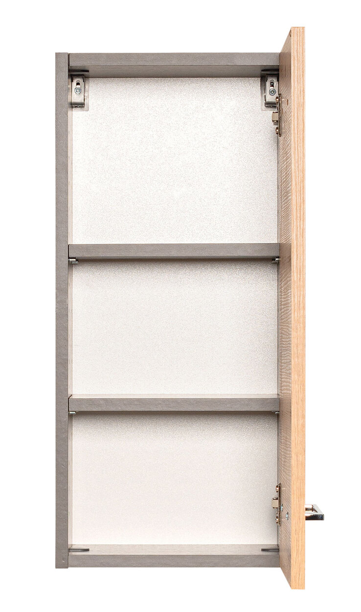 Hängeschrank PARIS 30 x 64 cm Graphit/ Wotan Eiche