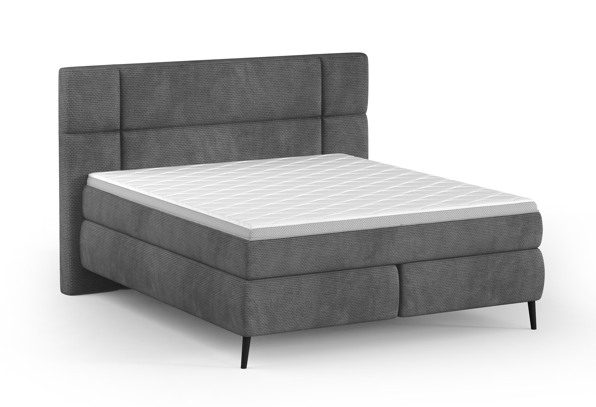 Boxspringbett LUCIO 180 x 200 cm graphitgrau