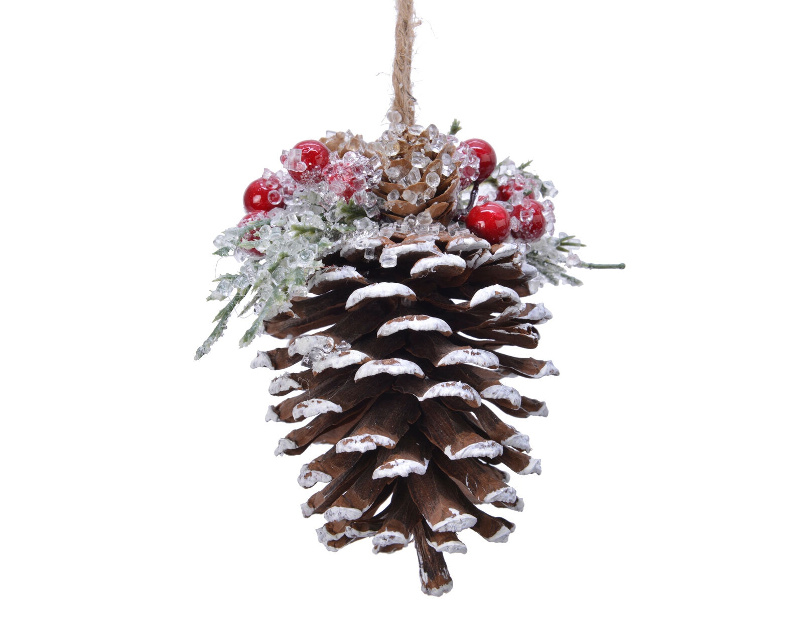 Weihnachtsbaumschmuck Zapfen mit Beeren