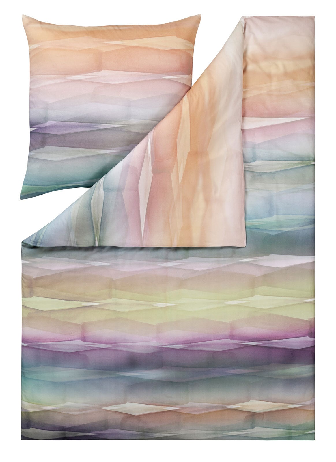 ESTELLA Mako-Satin-Bettwäsche DOMINO 135 x 200 cm mehrfarbig