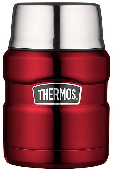 THERMOS Isolierbehälter STAINLESS KING 470 ml Cranberry Rot