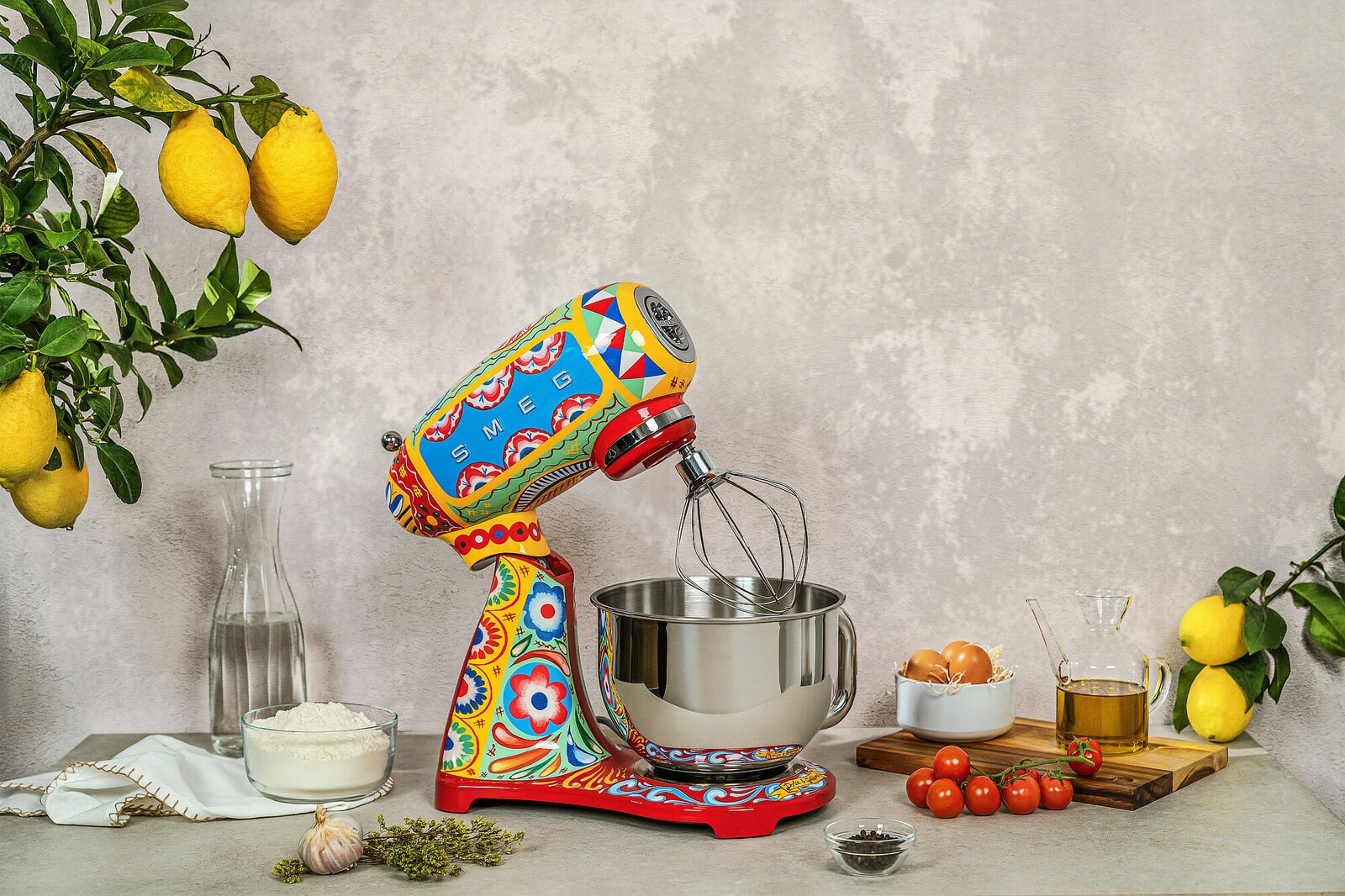 SMEG - Dolce & Gabbana Küchenmaschine Retro bunt