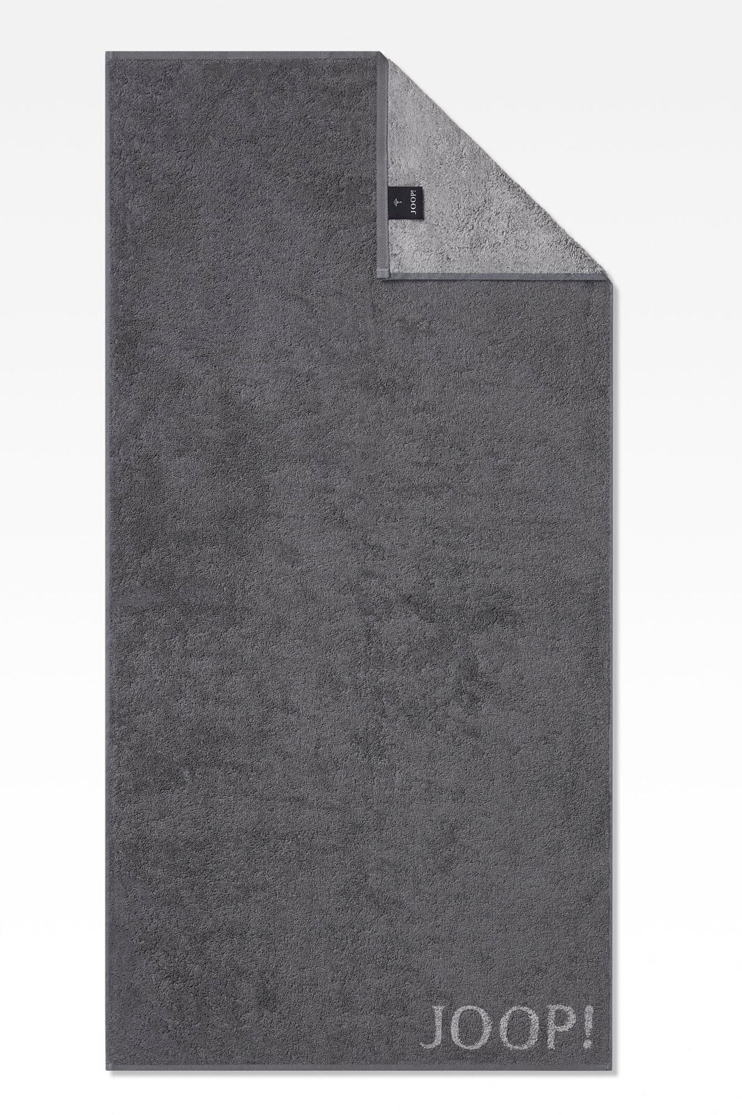 JOOP! Handtuch DOUBLEFACE 50 x 100 cm grau/schwarz