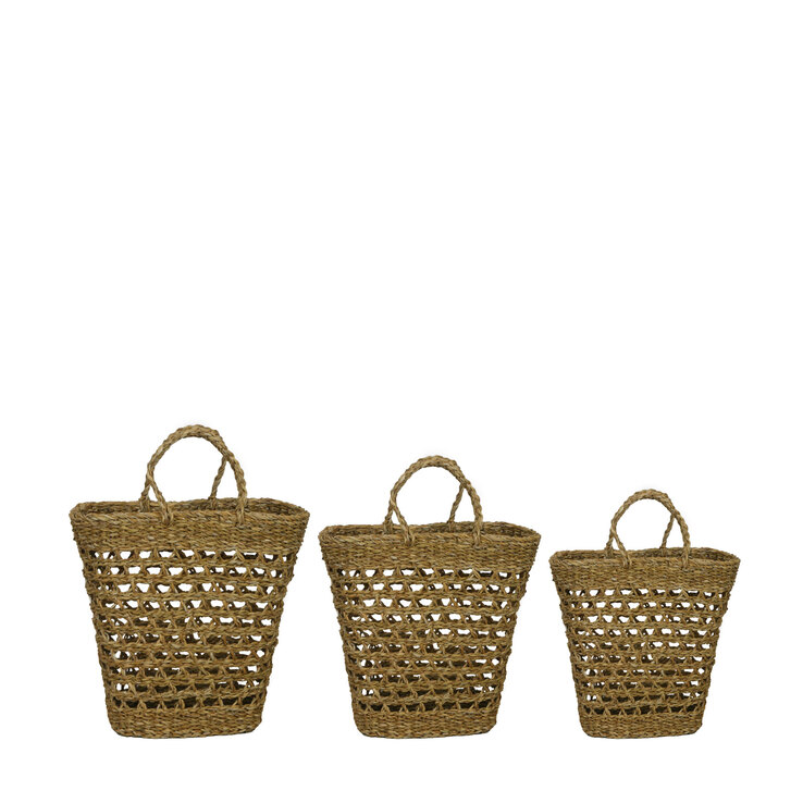 Einkaufstasche Seegras 35 cm naturfarbig