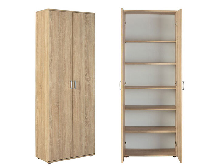 Mehrzweckschrank BASTIAN 70x189x34 cm Dekor Sonoma-Eiche