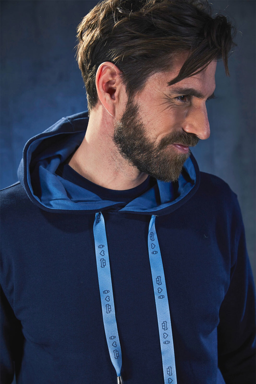 porta Hoodie Größe XL Graublau dunkel