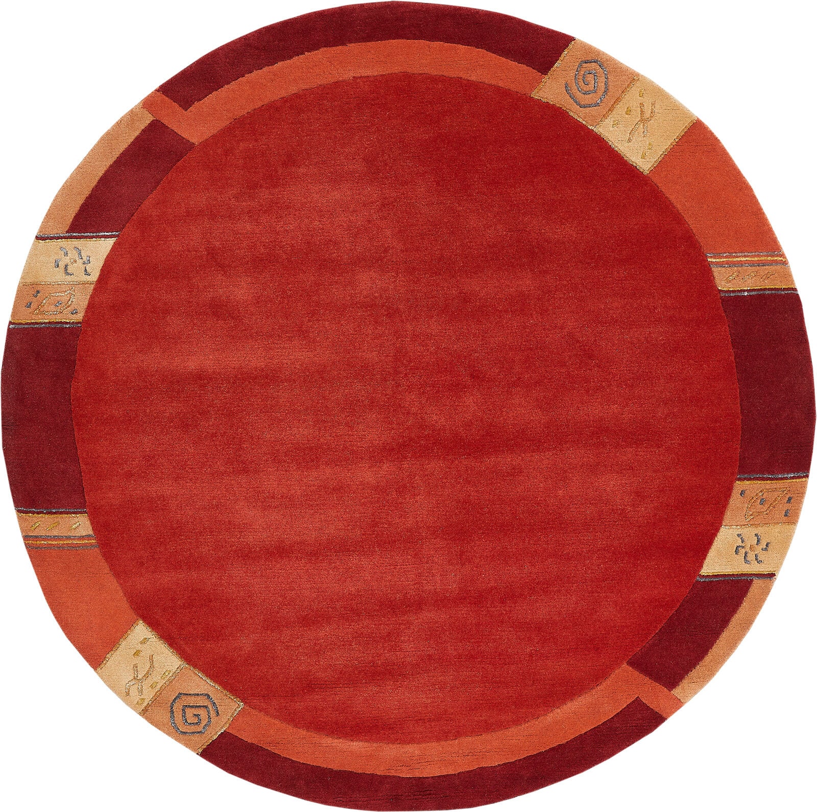 Teppich MANALI 200 cm rund rot