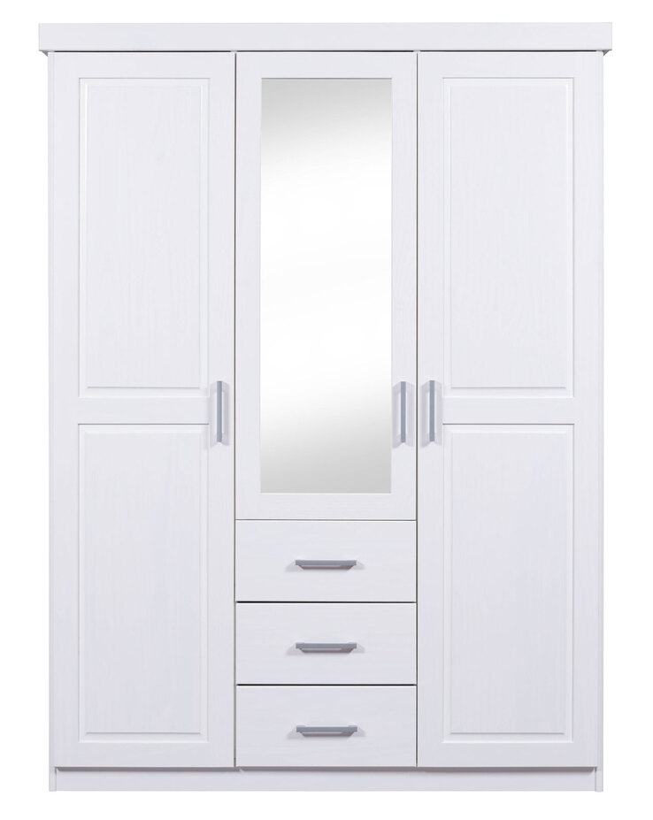 Drehtürenschrank THILO 140 x 190 cm weiß