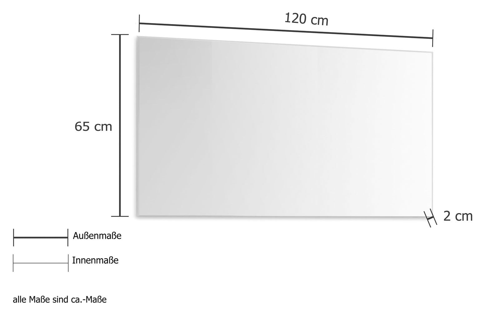 Spiegel VERONA 120 x 65 cm