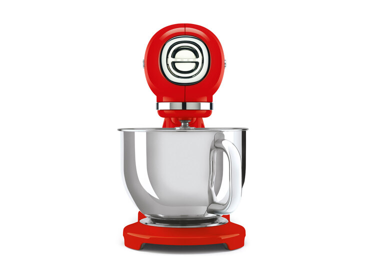 SMEG Küchenmaschine Full-Color rot/ silberfarbig