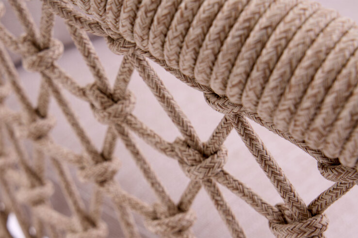 Garden FLAIR Gartenstuhl OLAF II schwarz /Rope beige