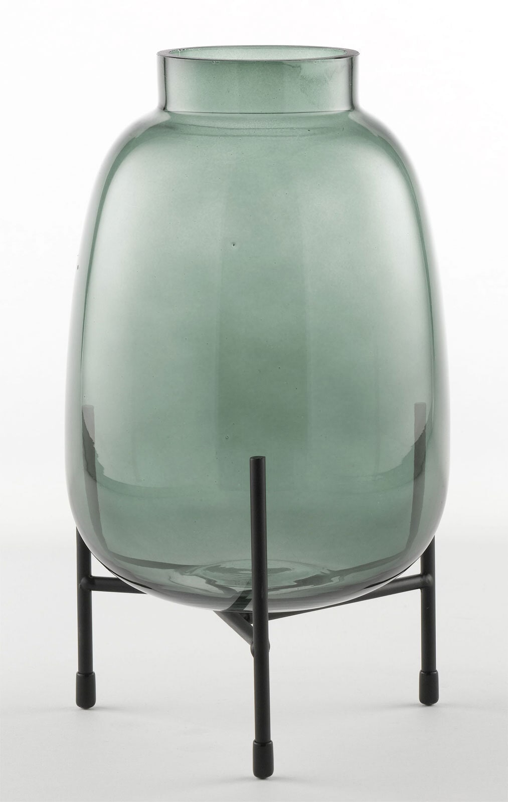 casaNOVA Vase 26,5 cm 2-teilig grün