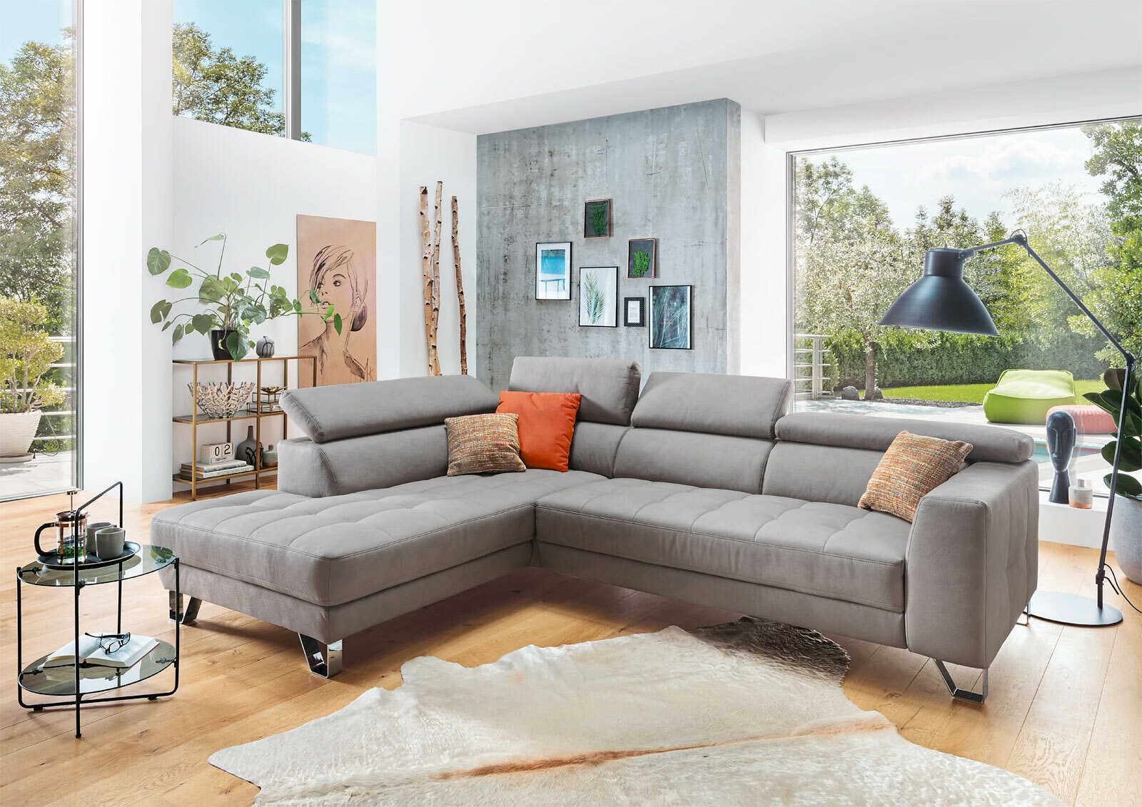 vito Ecksofa REEVE 220 x 293 cm grey