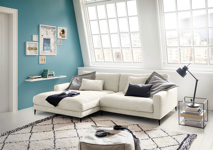 Ole Gunderson Ecksofa DOWNTOWN 170 x 272 cm Cord snow
