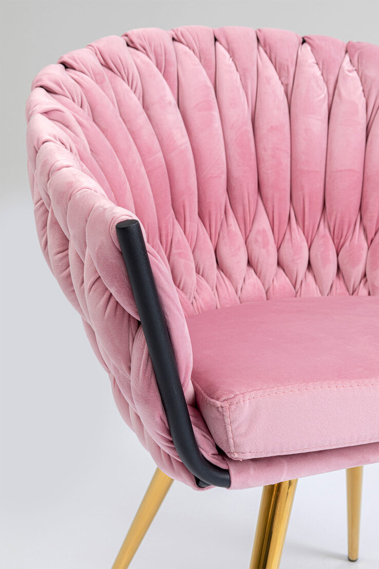 KARE DESIGN Armlehnenstuhl 2er Set rosa