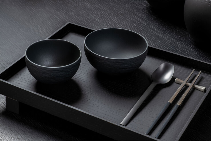 Villeroy & Boch Dipschälchen MANUFACTURE ROCK 110 ml grau/ schwarz
