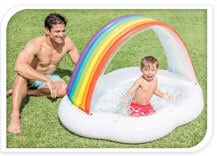 INTEX Kinderpool Planschbecken REGENBOGEN