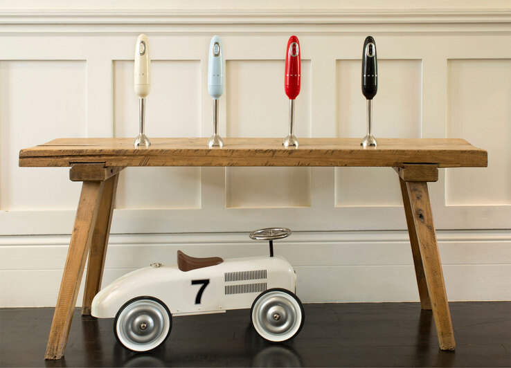 SMEG Stabmixer Solo Creme/ silberfarbig