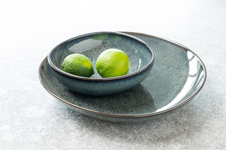 like. Frühstücksteller LAVE GRIS 23 cm grau