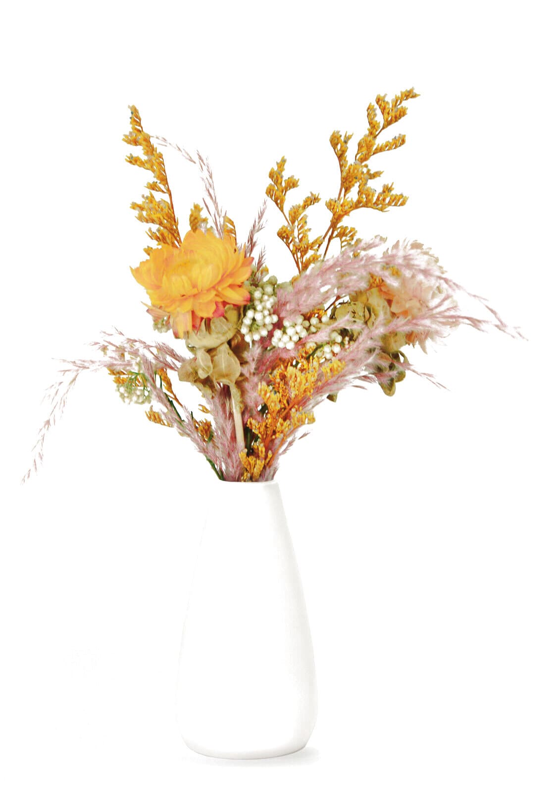 chic.mic Vase mit Trockenblumen DRIED SUNFLOWER