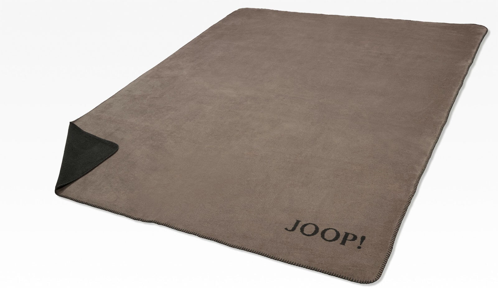 JOOP! Wohndecke UNI DOUBLEFACE 150 x 200 cm taupe/anthrazit