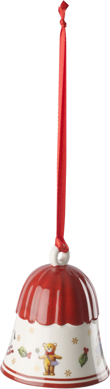 Villeroy & Boch Weihnachtsbaumschmuck Glocke TOYS DELIGHT DECORATION rot mit Motiv