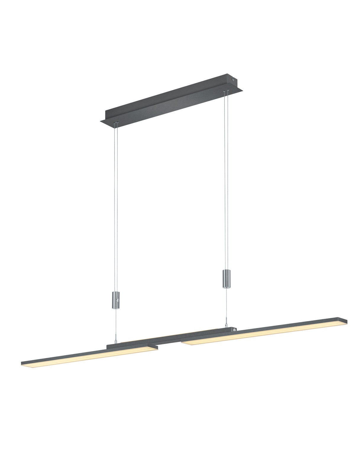 B-Leuchten LED Pendellampe LESS 3-flg anthrazit