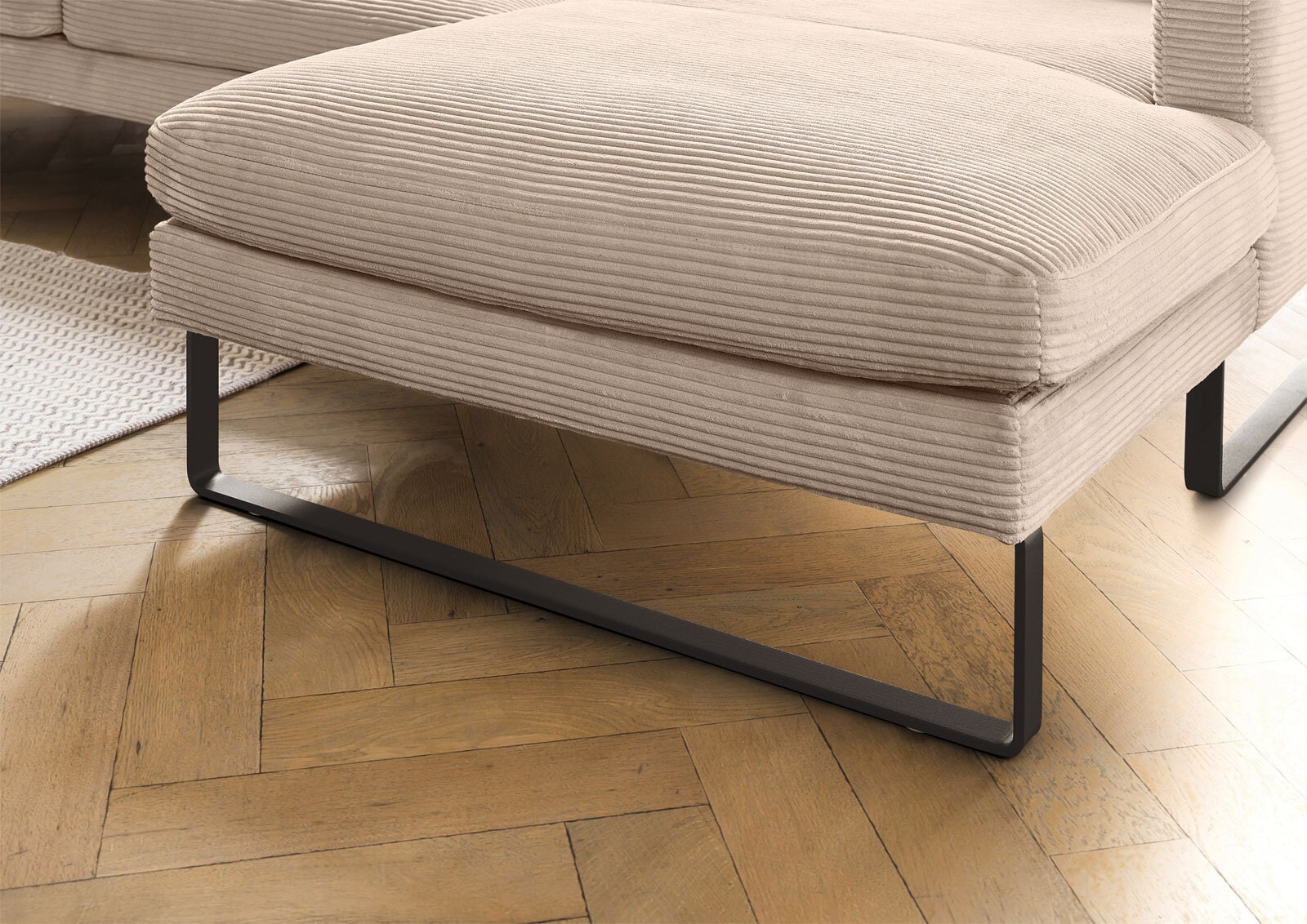 Ole Gunderson Ecksofa ROMA 298 x 154 cm Cord taupe