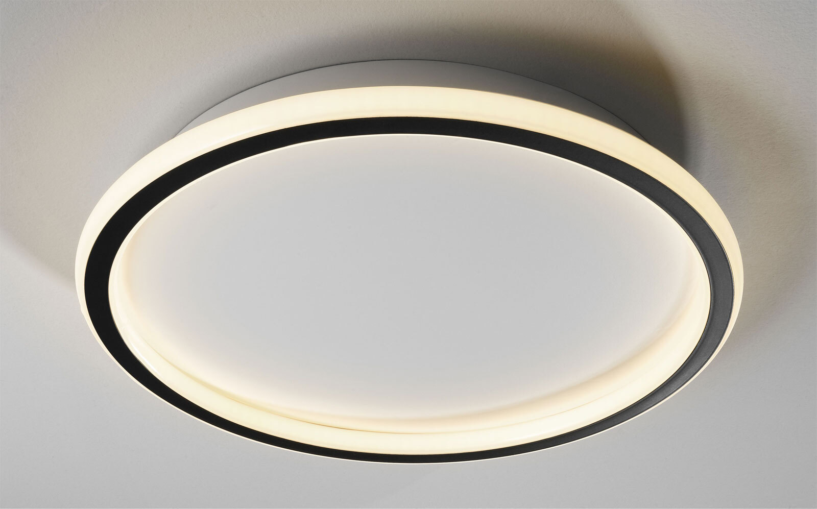 casaNOVA LED Deckenlampe FLOW 40 cm schwarz /weiß