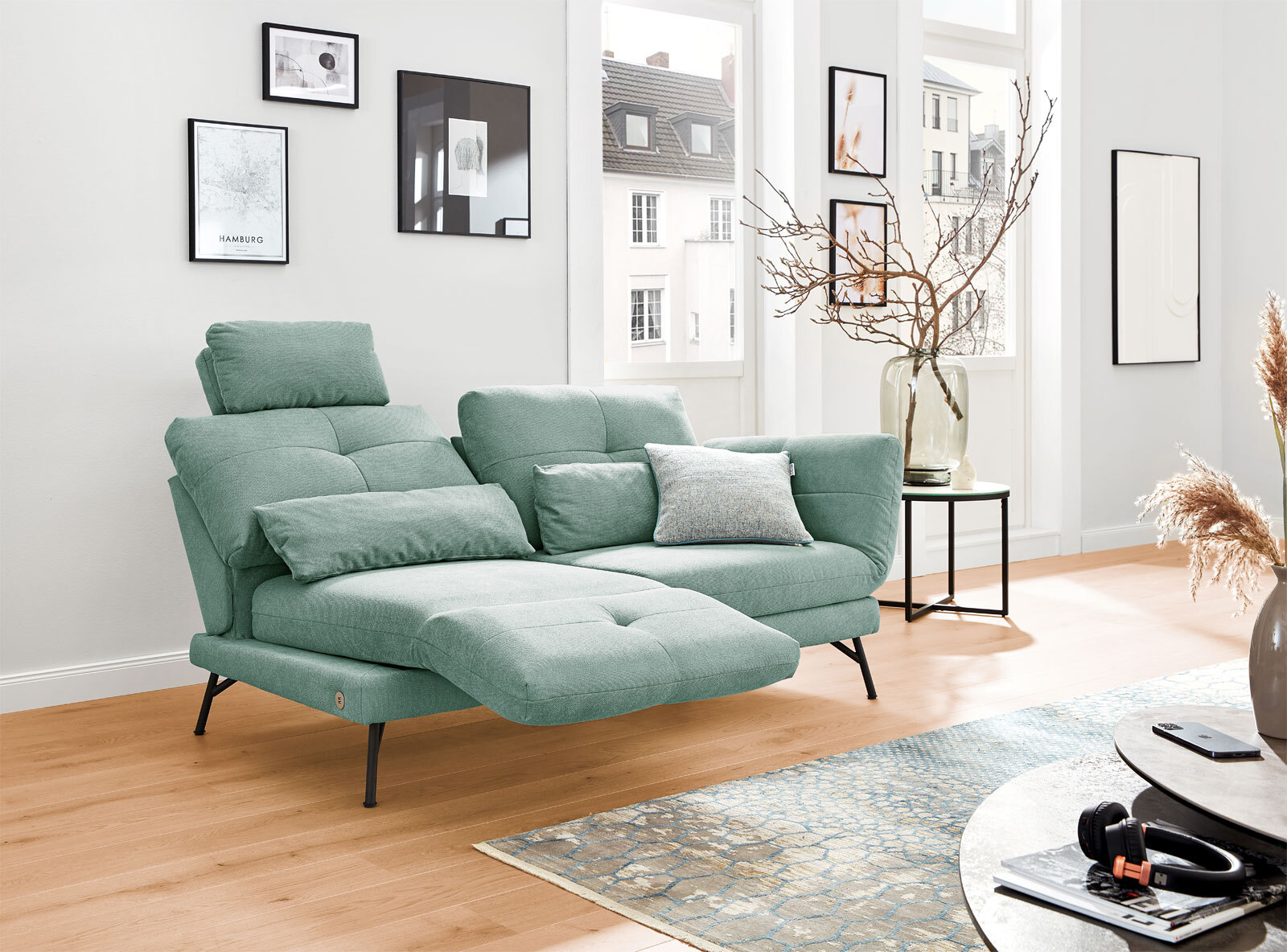 MONDO Sofa 3-Sitzer ASSEA 192 cm Free sage