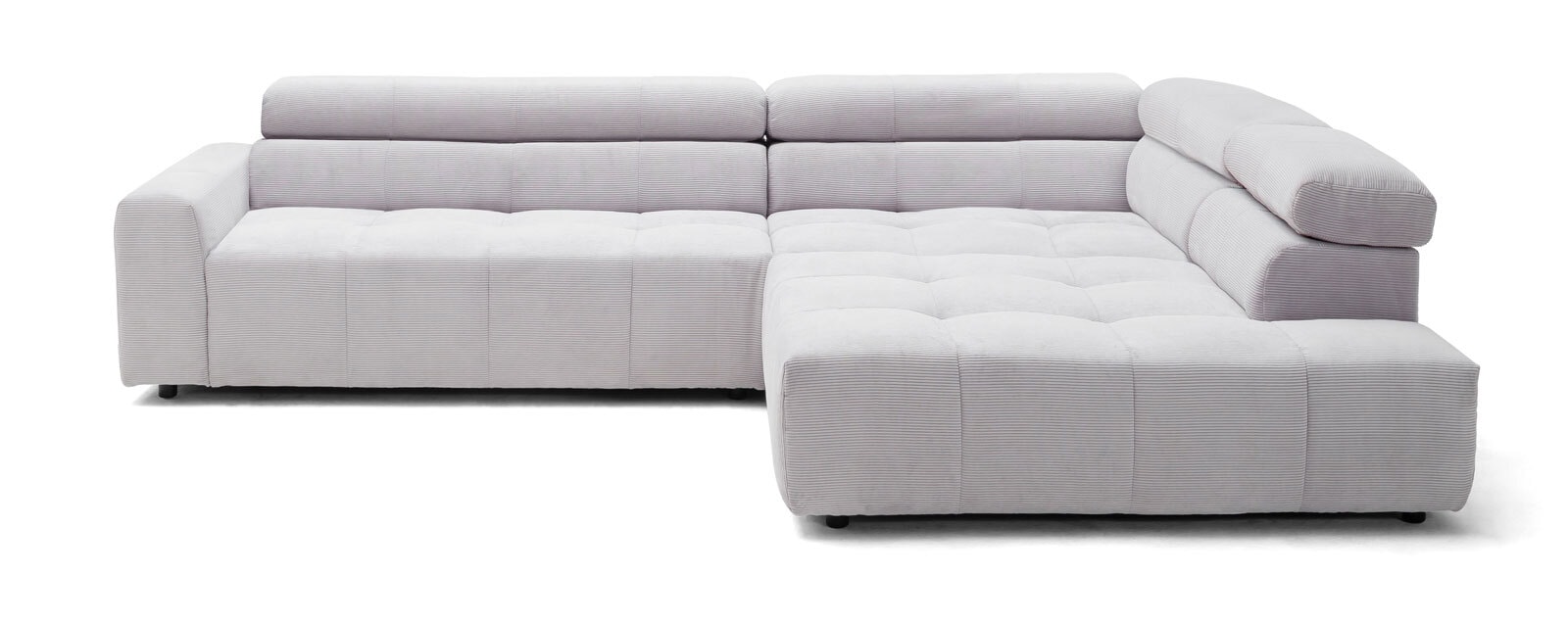 Ecksofa DENVER 311 x 219 cm grau