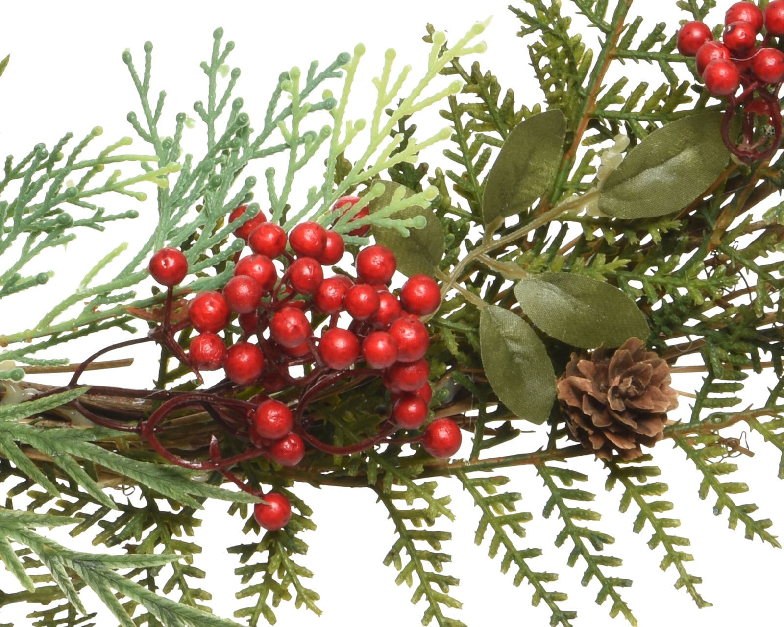 Weihnachtsdeko Kranz Beeren 40 cm rot