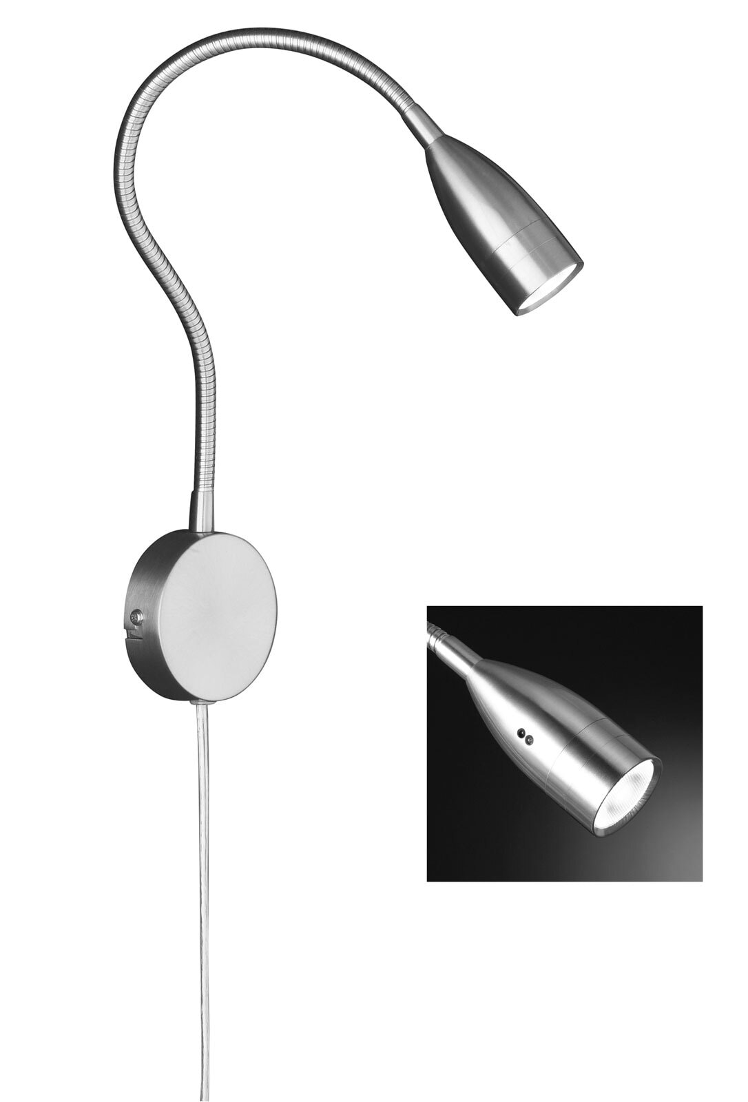 FISCHER & HONSEL LED Wandlampe STEN 56 cm mit Gestensteuerung