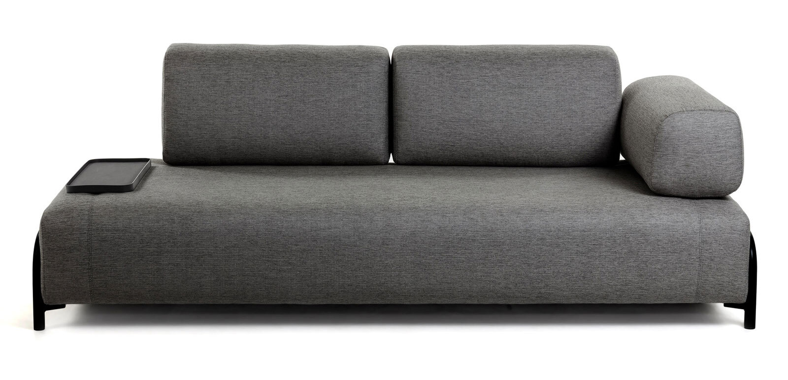 Kave Home Sofa 3-Sitzer COMPO AL dunkelgrau