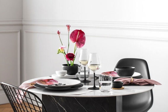 Villeroy & Boch Reisschüssel MANUFACTURE ROCK BLANC 4er Set schwarz