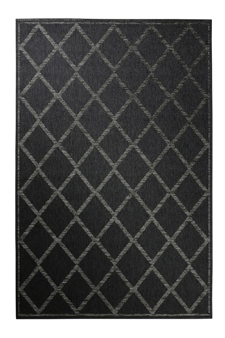 ESPRIT Outdoorteppich RHOMB 80 x 150 cm blau/grau