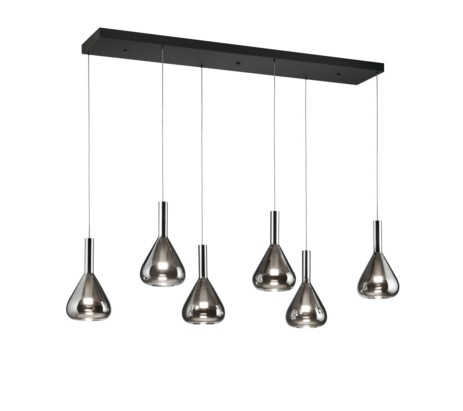 CINQUE LED Balkenpendel CIPERA 6-flg schwarz