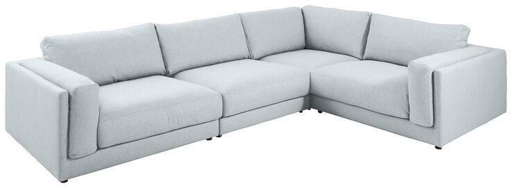 Ole Gunderson Ecksofa-Kombi LASSE II 345 x 252 cm hellgrau