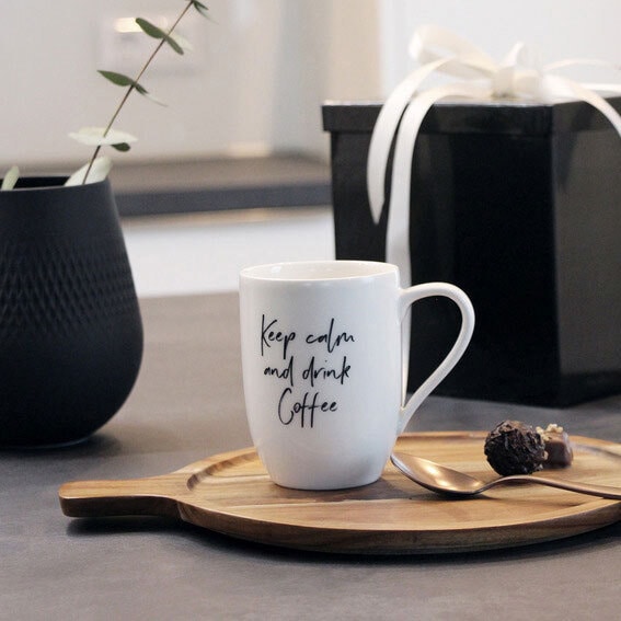 Villeroy & Boch Kaffeebecher STATEMENT KEEP CALM AND DRINK COFFEE