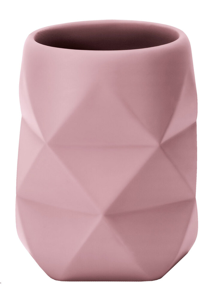 Kleine Wolke Zahnputzbecher CRACKLE 8 x 10 cm rosa