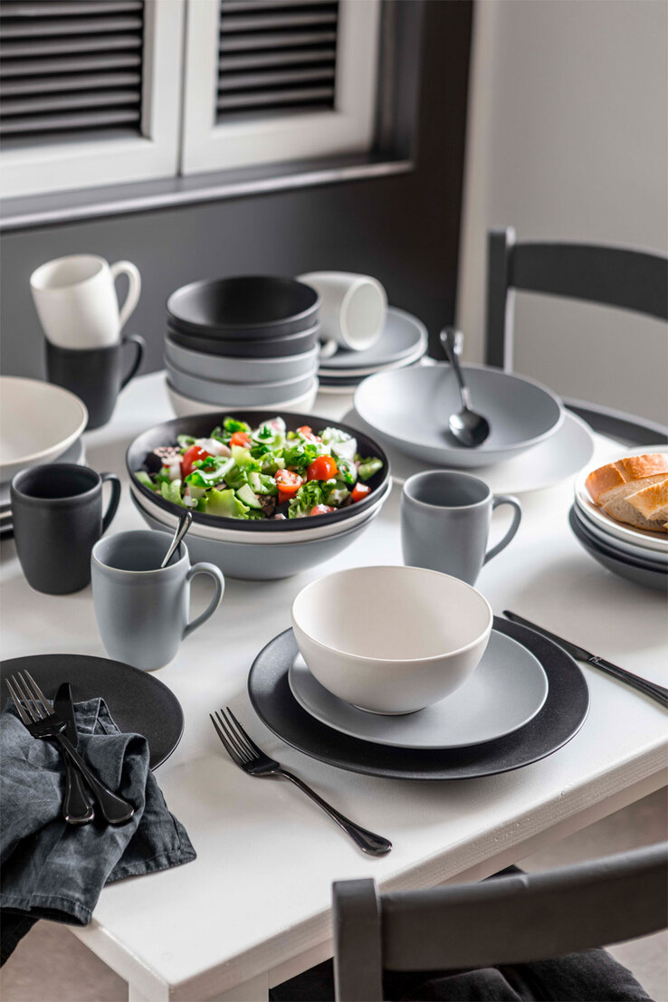 CreaTable Müslischale SOFT TOUCH 6er Set weiß matt