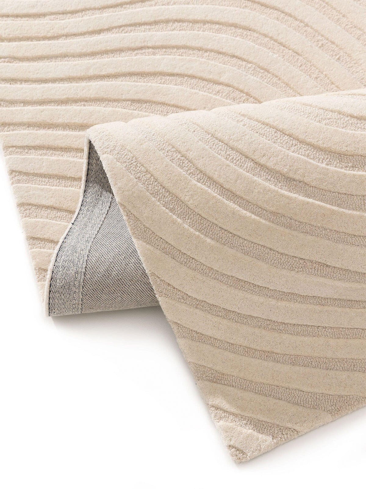 benuta pure Wollteppich TESS 160 x 230 cm cream/taupe II