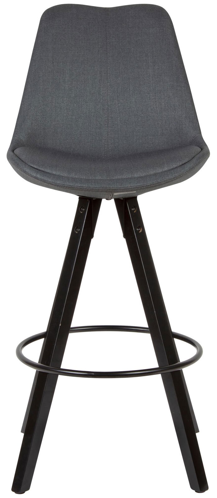 Barhocker 2er Set 49 x 113 cm grau schwarz
