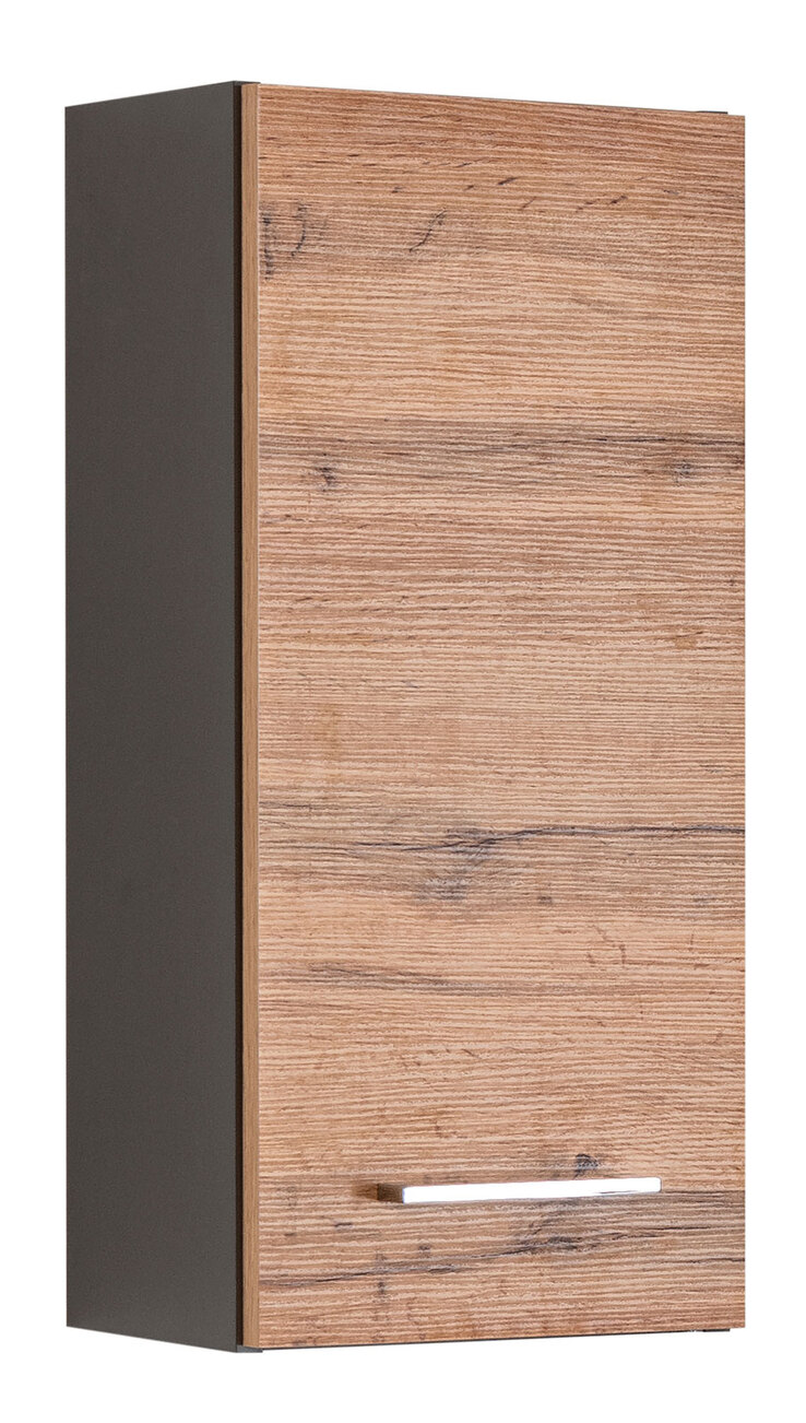 Hängeschrank PARIS 30 x 64 cm Graphit/ Wotan Eiche
