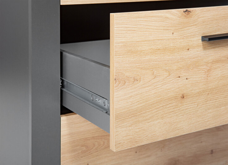 Regal ROLAND grau/ braun