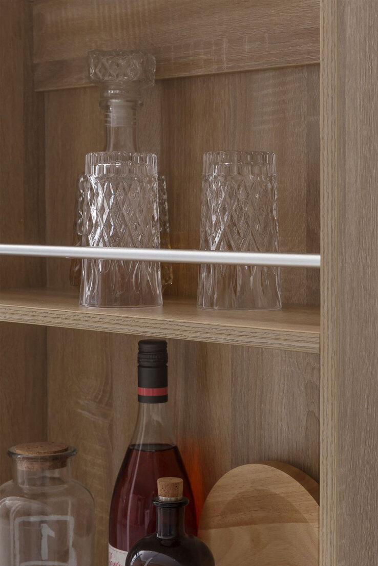 Bartisch 60 x 120 cm braun