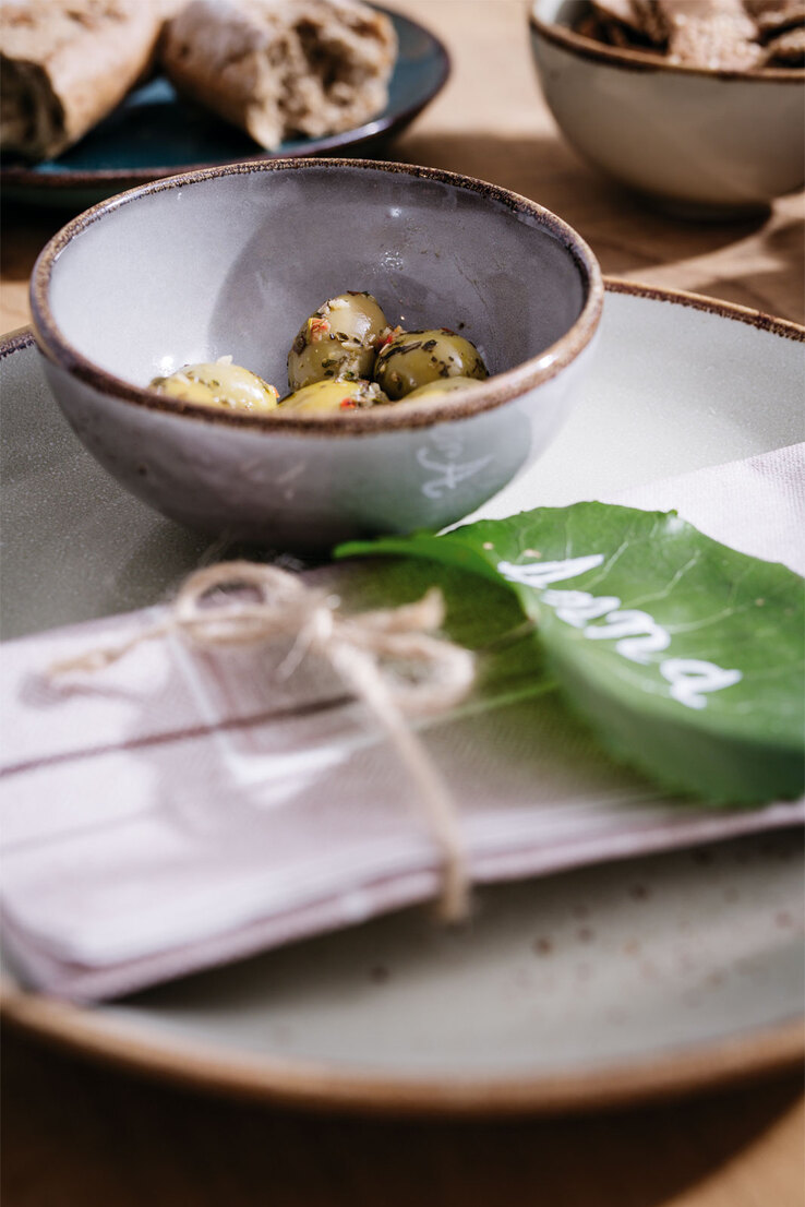 CreaTable Tasse NATURE COLLECTION 6er Set steingrau