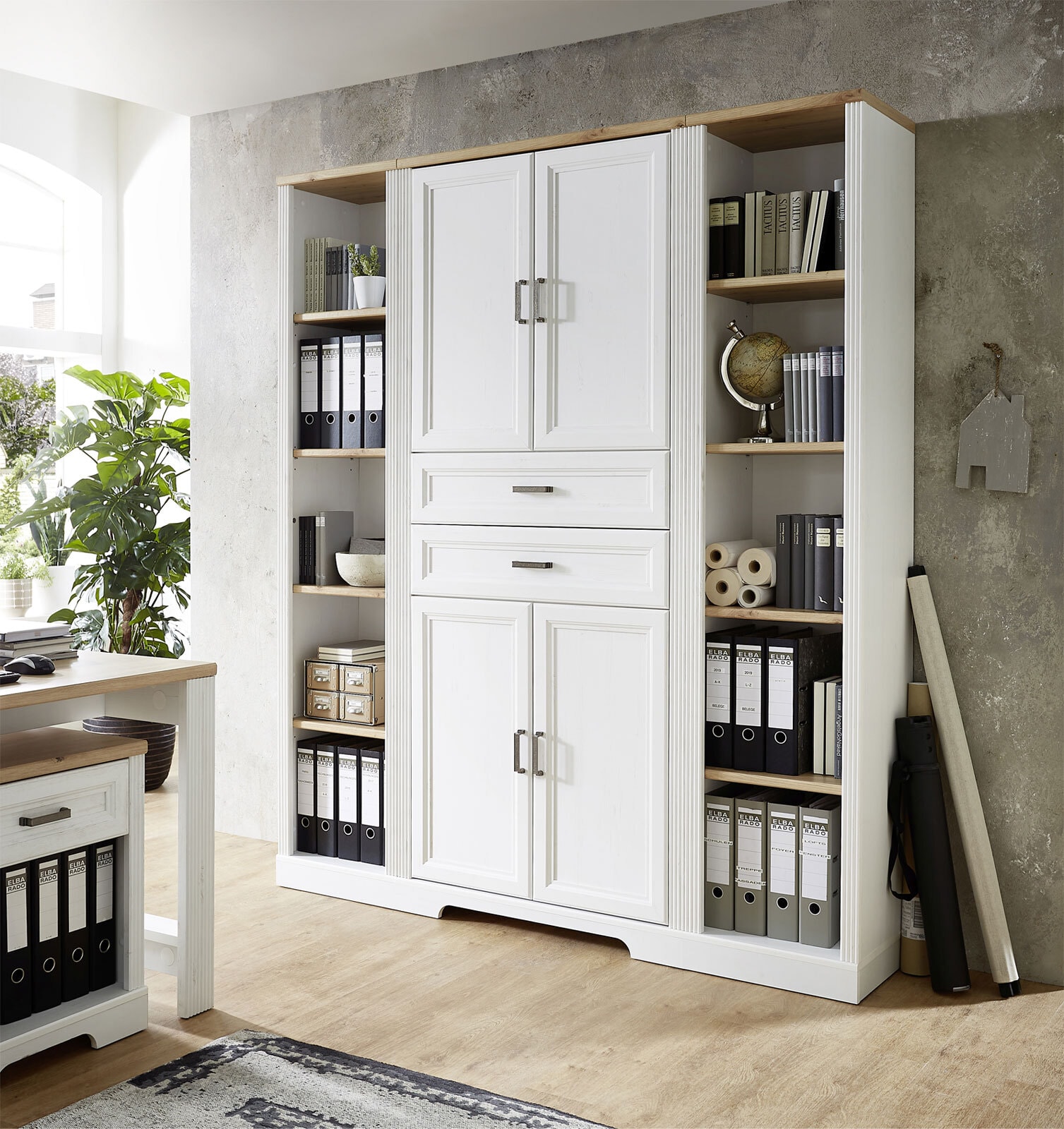 CASAVANTI Aktenschrank Pinie hell/ Artisan Eiche 