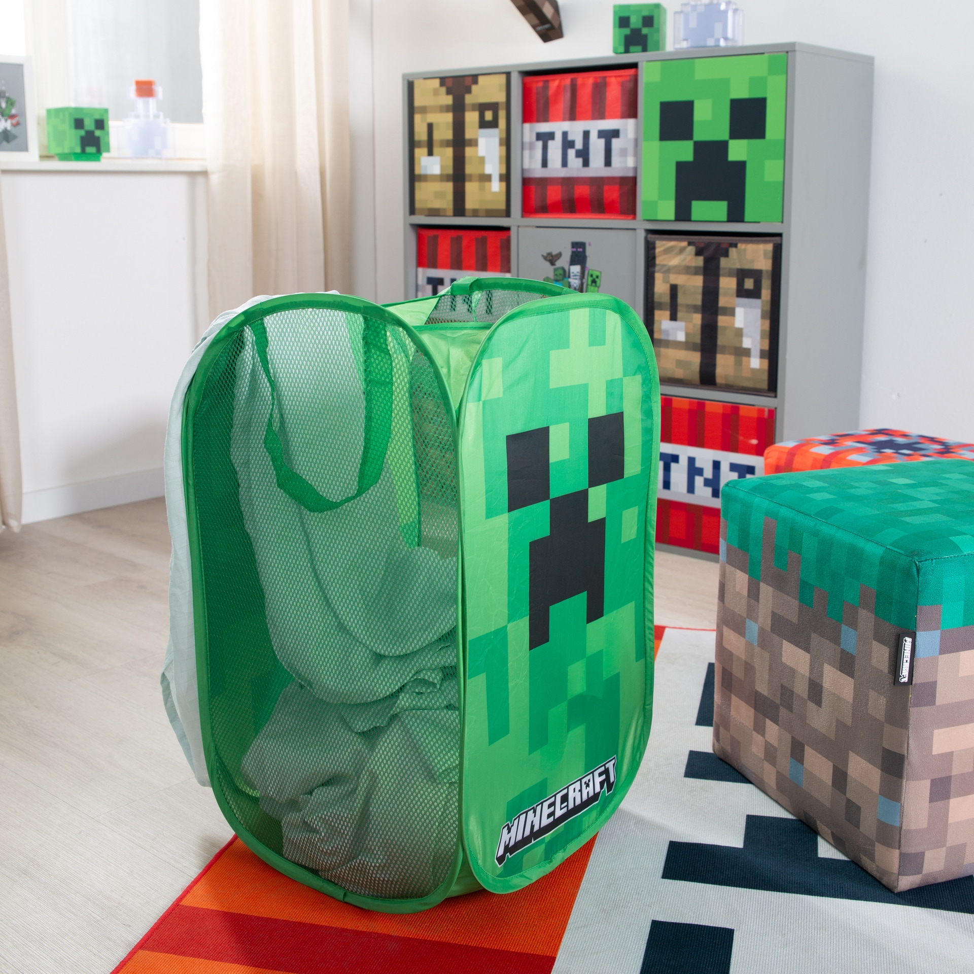 Wäschebox MINECRAFT grün