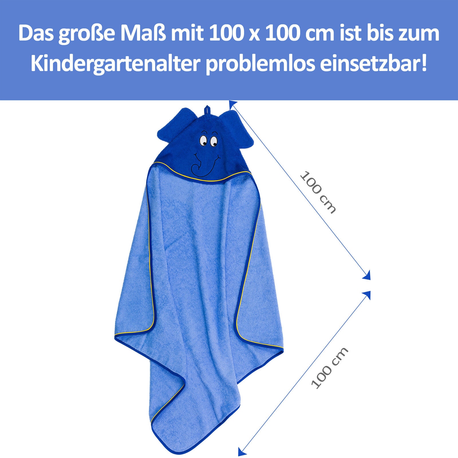 Smithy Frottier-Set BLAUER ELEFANT 2-teilig blau 